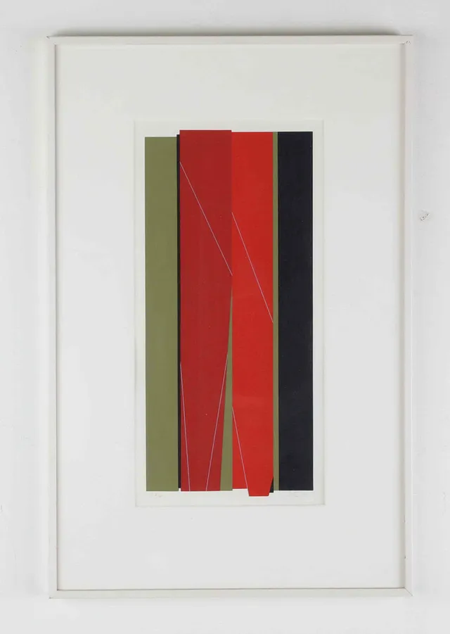 ILKKA PÄRNI. Färgkomposition, serigrafi, signerad, EA, numrerad 6 av 90, daterad -95.