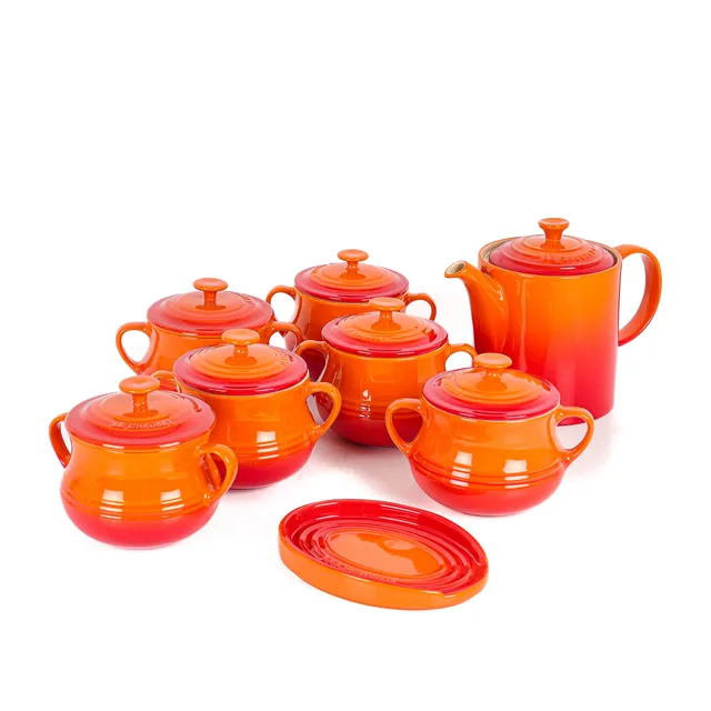 Le Creuset: Various parts in the color Volcanic (8)