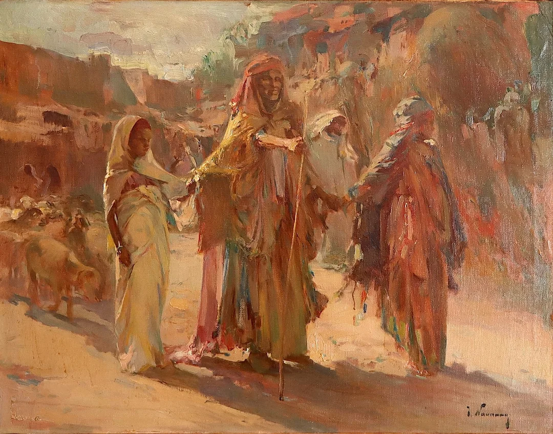 JOSÉ NAVARRO LLORENS (1867-1923). Escena norteafricana. — Paintings — Barcelona Auctions