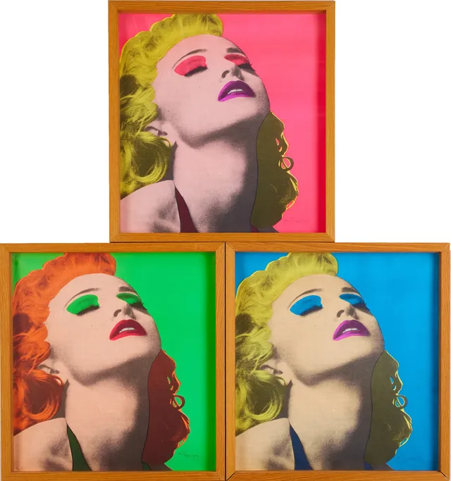 THOMAS HAFSTRÖM (FÖDD 1954). Madonna, triptyk, signerade T Hafström, EA, litografi.