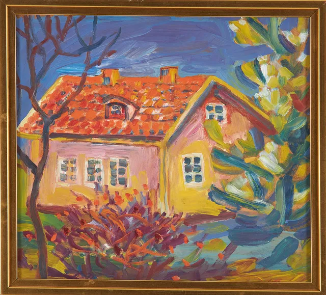 ESTER HENNING. "Stuga i gult".