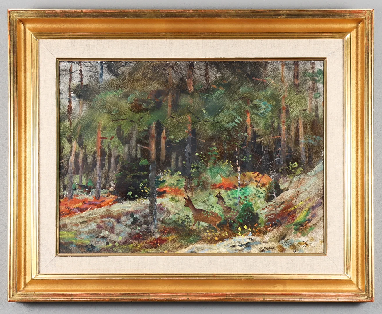 LINDORM LILJEFORS. Olja på pannå, signerad och daterad -71. — Paintings — Karlstad Hammarö Auktionsverk