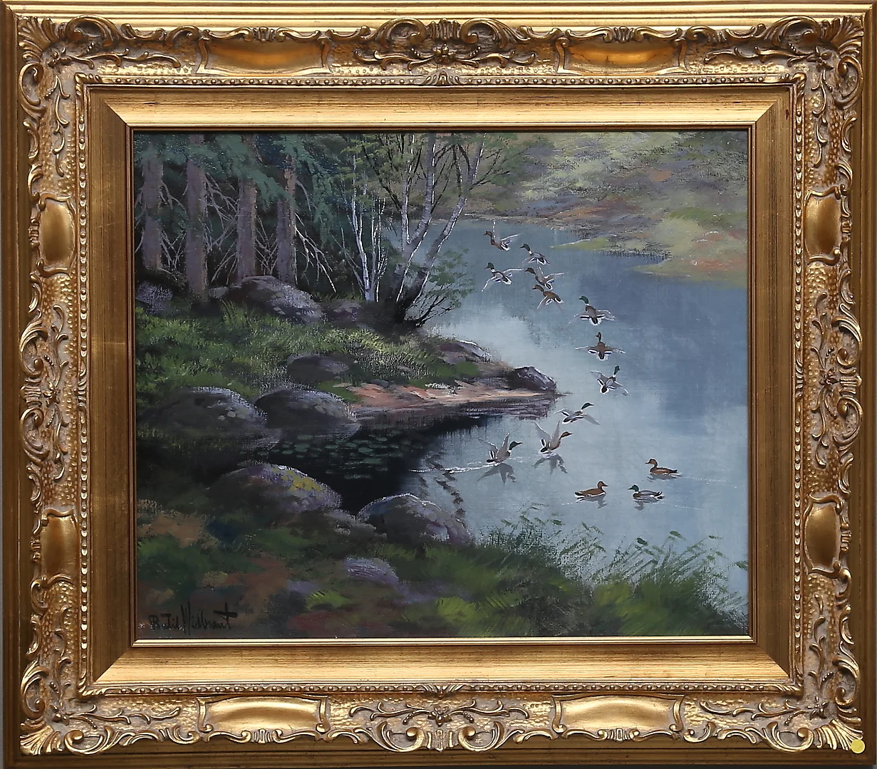 BERTIL WIDBRANT. Olja på duk, signerad. — Paintings — Gomér & Andersson Linköping