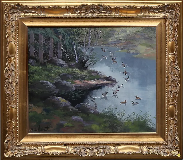 BERTIL WIDBRANT. Olja på duk, signerad.