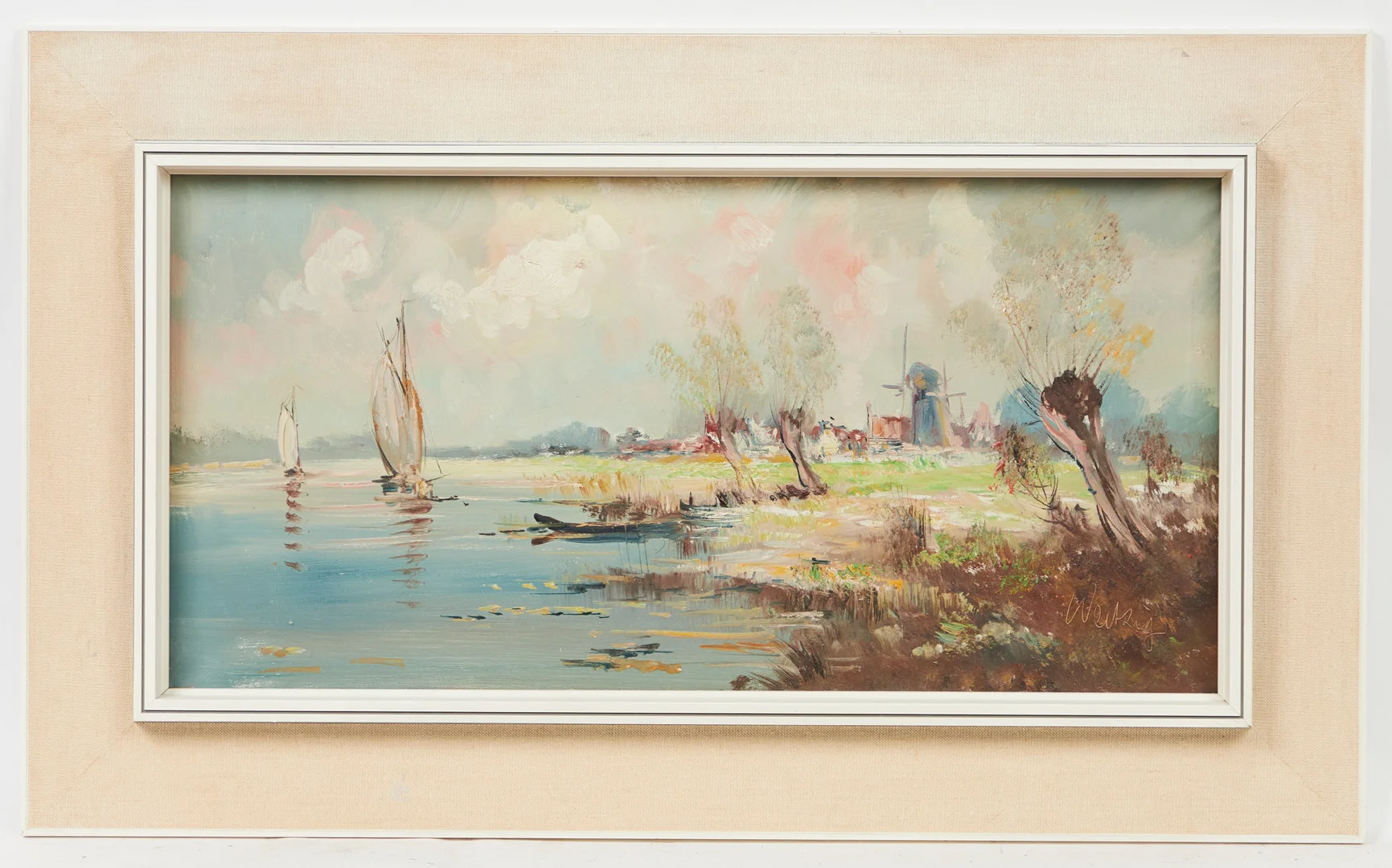 Unbekannte/r Künstler*in, Gemälde, Seelandschaft, Niederlande. — Paintings — Stockholms Auktionsverk Köln