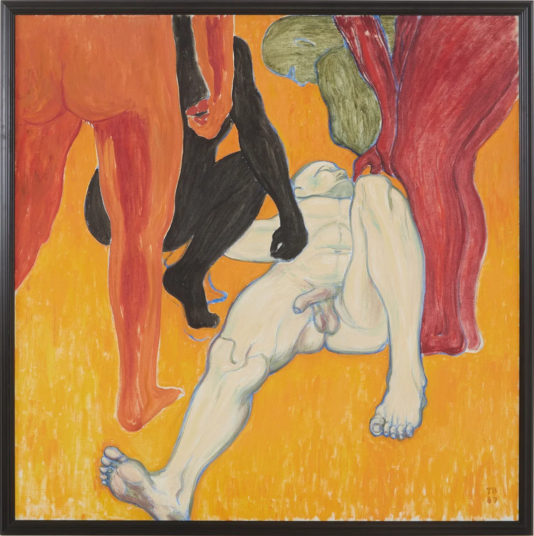 TORSTEN BERGMARK (1920-1996). Figurkomposition, olja på duk, monogramsignerad TB, -67. — Paintings — Stockholms Auktionsverk Magasin 5