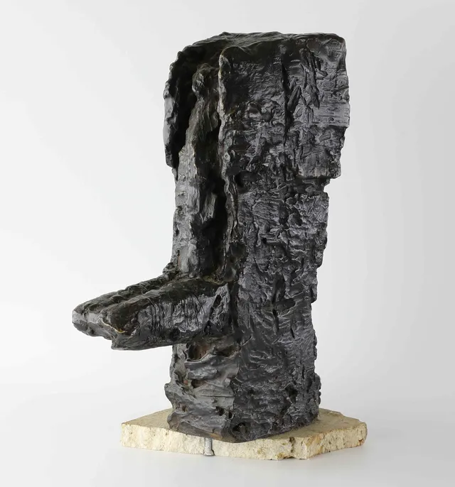 BJÖRN ERLING EVENSEN. Skulptur, brutalism, brons, signerad och numrerad 1/6. Herman Bergman Konstgjuteri.