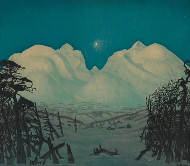 Sohlberg, Harald — "Vinternatt i fjellene" 1917