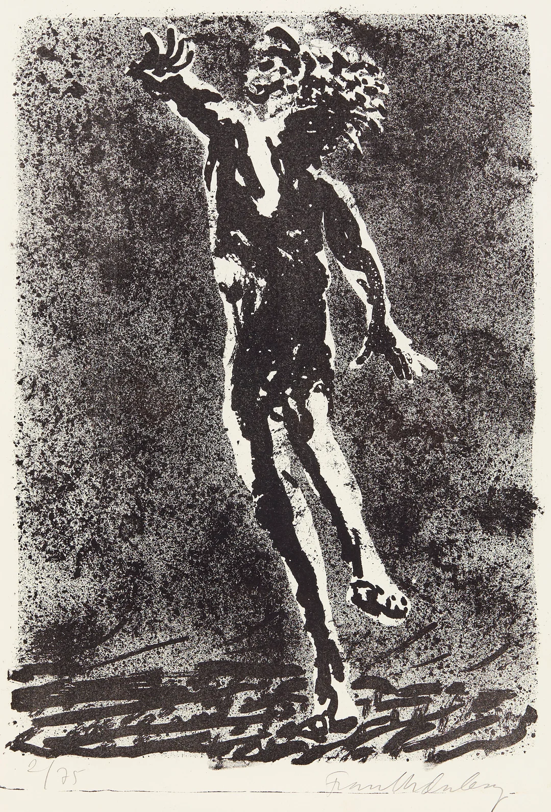 Widerberg, Frans — "Flyktende mann" 1970 — Kunst/Grafikk — Blomqvist