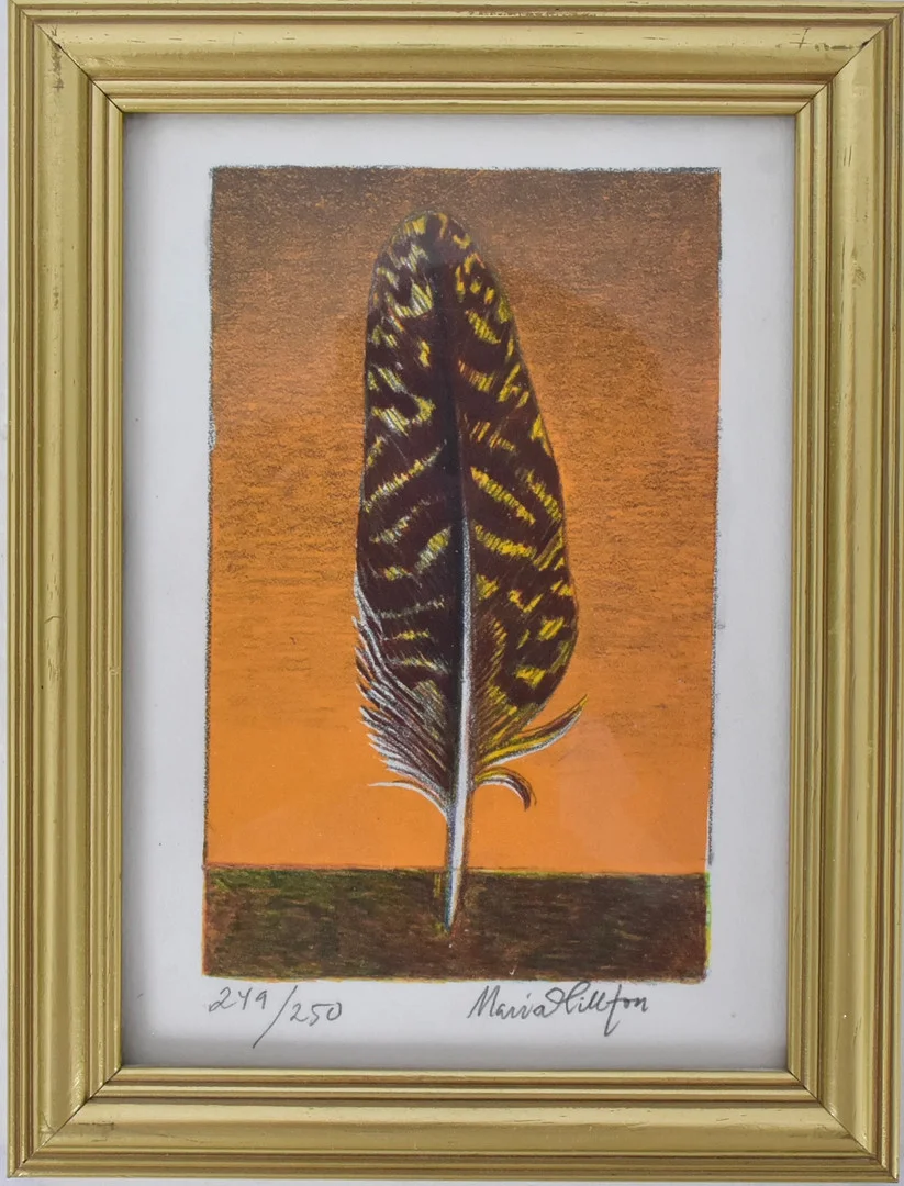 MARIA HILLFON. Färglitografi. — Engravings & Prints — Halmstads Auktionskammare