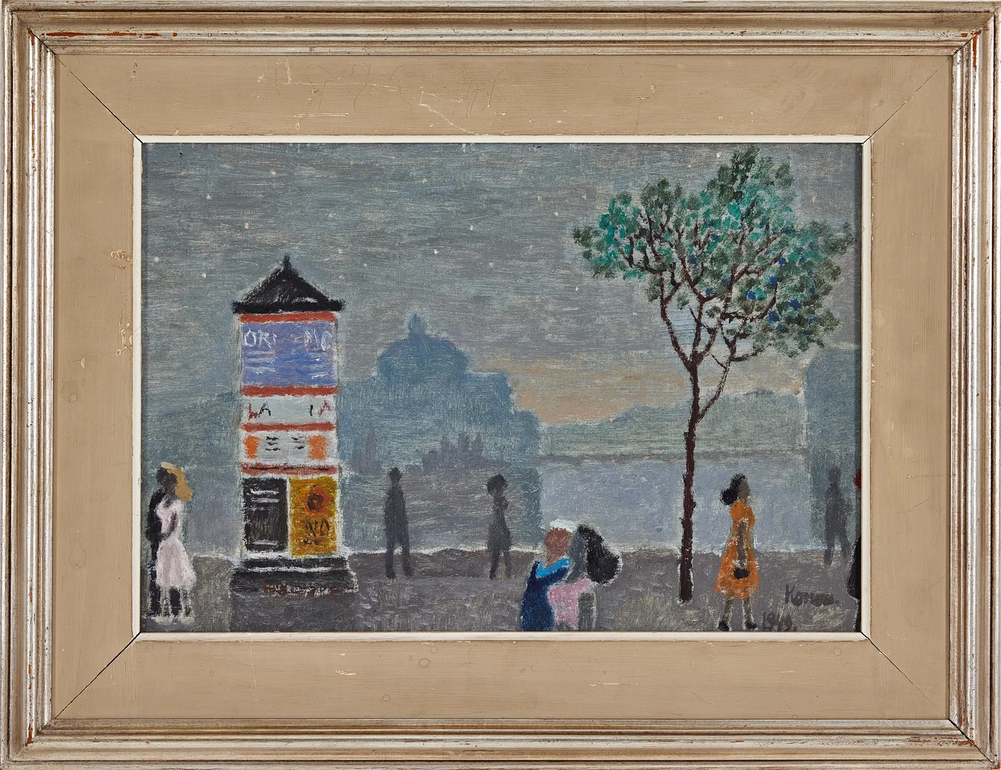 JURGEN VON KONOW (1915-1959). "Sommarkväll, Strandvägen". — Paintings — Stockholms Auktionsverk Fine Art