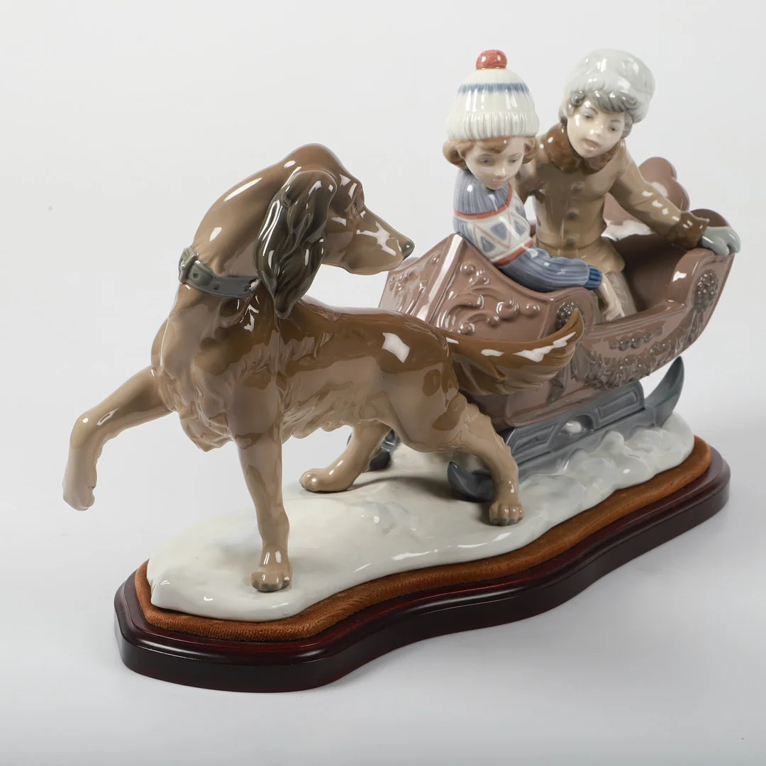 FIGURINGRUPP, porslin, Lladro, Spanien. — European — Helsingborgs Auktionskammare