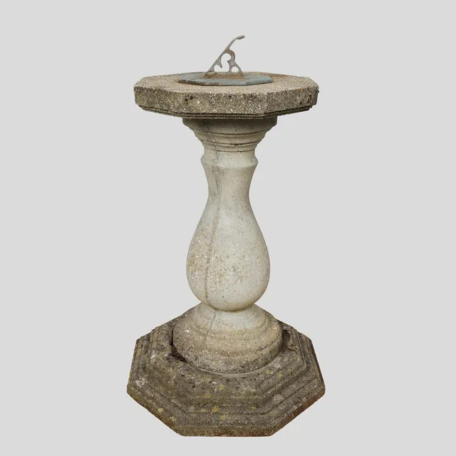 COMPOSITION STONE SUN DIAL.