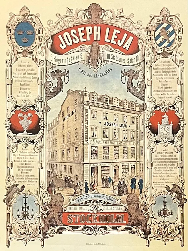 TRYCK, Joseph Leja, Schlachter & Seedorf, Stockholm.