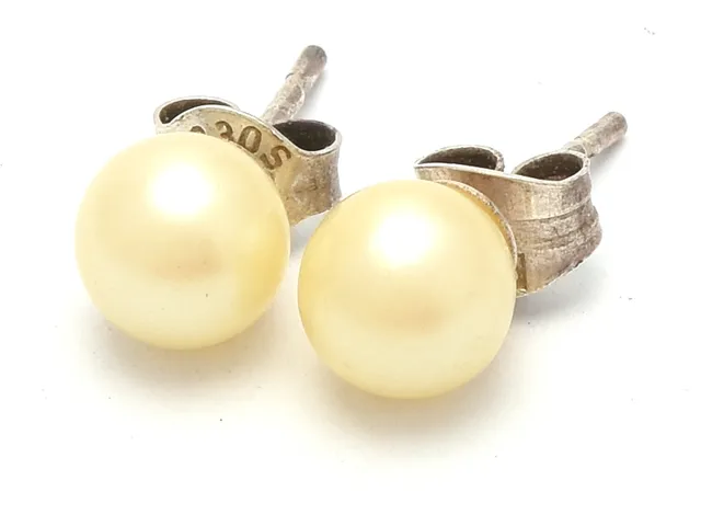 Örhängen par S925 0,7g 0,5cm plastkulor