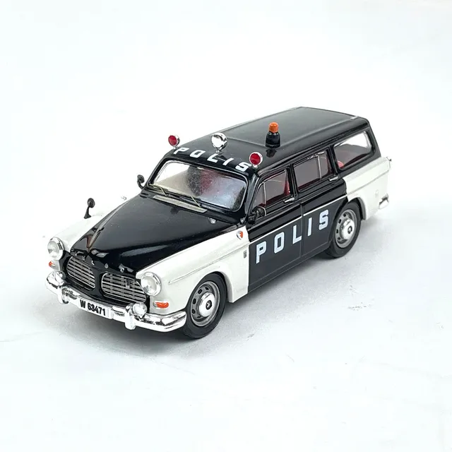 MODELLBIL, Polisbil- Amazon estate, -69, numrerad 85/100, André Models, skala 1:43. I originalförpackning. OBS ny uppdaterad bild.