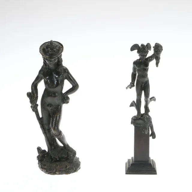 2 ITALIAN "GRAND TOUR" BRONZE MINIATURES.