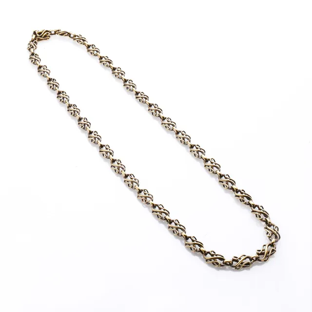 A. Dragsted: A necklace of 14k gold. Weight 29.2 g. Length 45 cm.