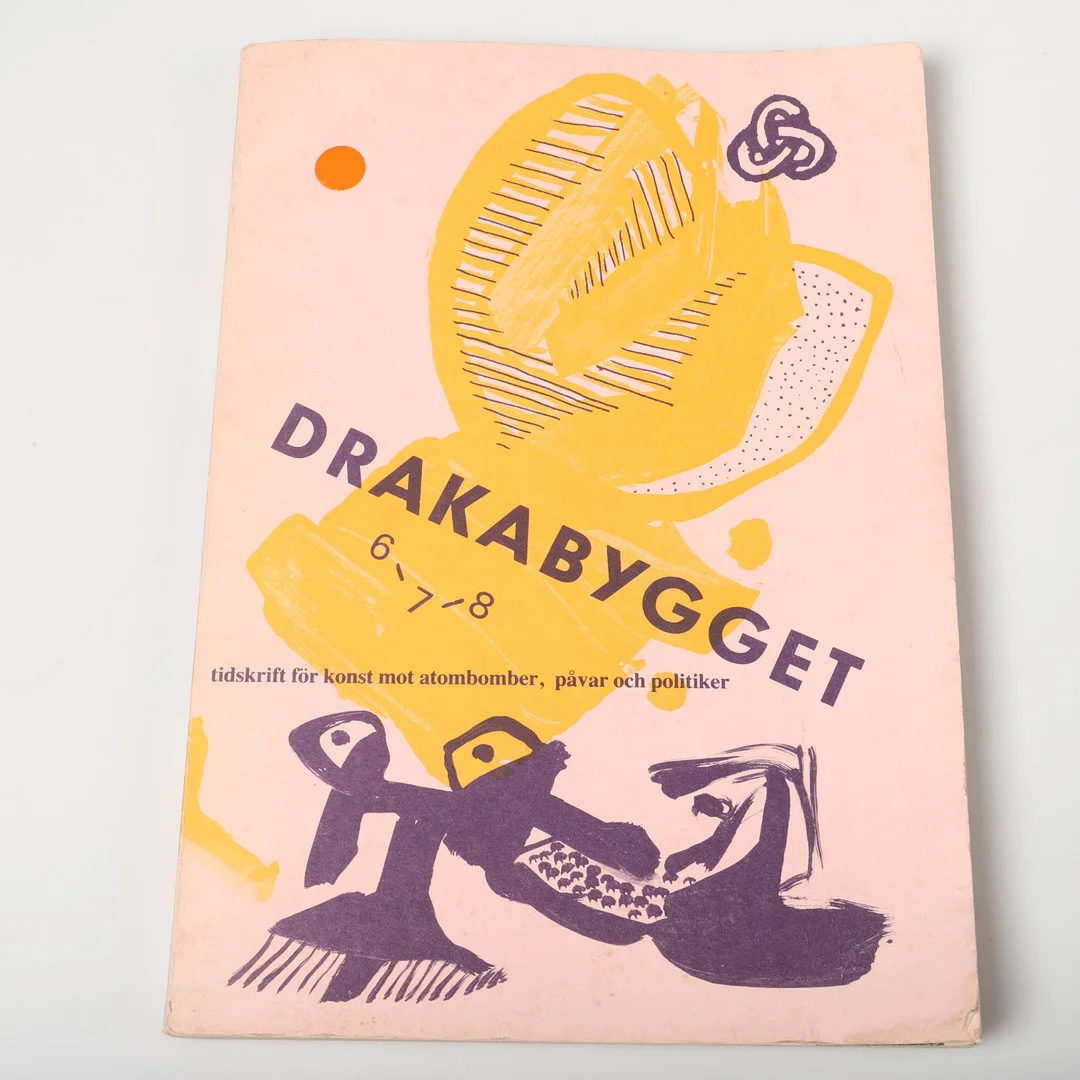 TIDSKRIFT MED AUTOGRAFER, "Drakabygget", Lis Zwick/Jörgen Nash, Örkeljunga, 1982-83. — Books — Helsingborgs Auktionskammare