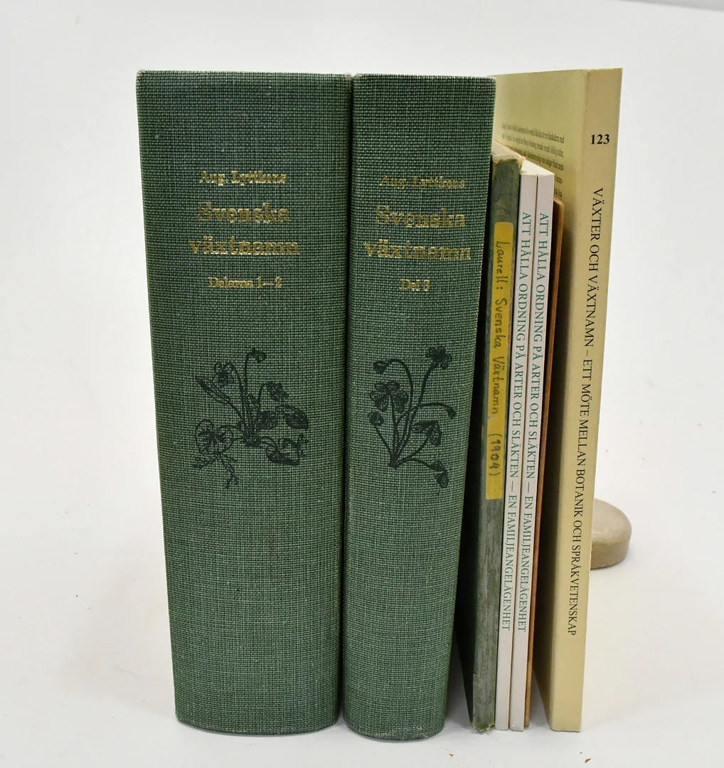 Växtnamn. 7 Volymer. — Books — Connoisseur Bokauktioner