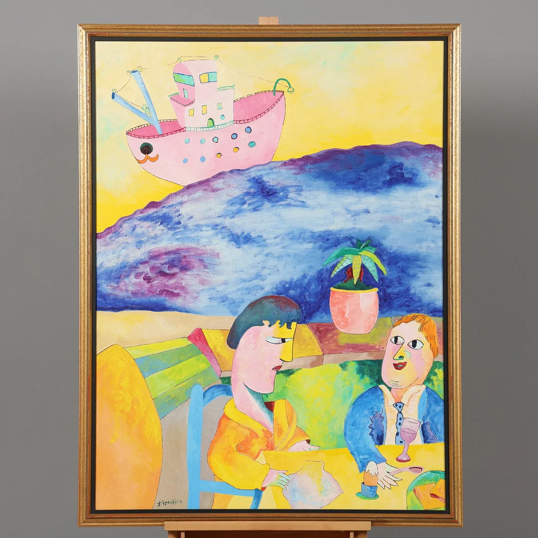 JONNY FORSSTRÖM. OLJA PÅ DUK, signerad samt daterad 1984. — Paintings — Borås Auktionshall
