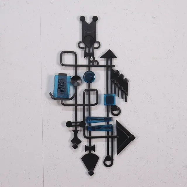 VÄGGSKULPTUR, järnsmide och glas, Dantoft, Danmark, 1950/60-tal.