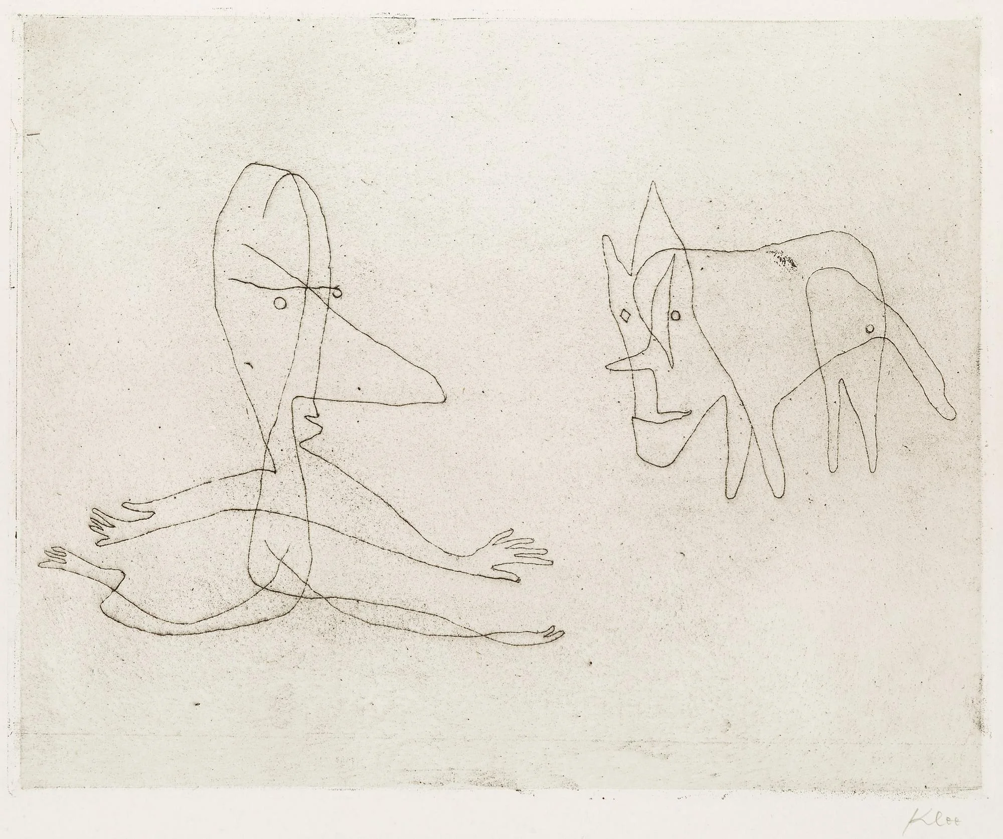 Paul Klee, "Was läuft er?". — Bukowskis