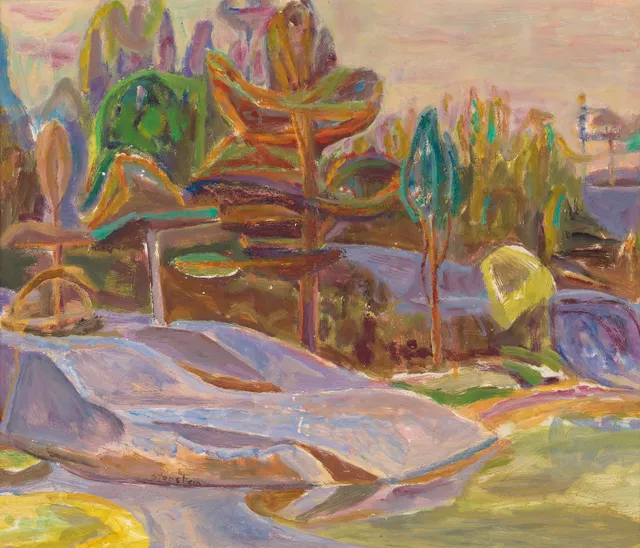 Storstein, Aage — "Kvell fra oppå steinryggen nede på stranden" 1974