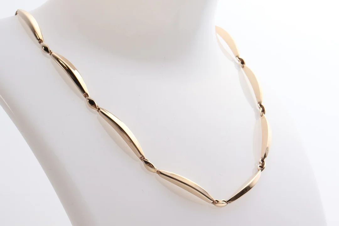 Hermann Siersbøl. Halskæde af 8 kt guld — Jewellery/Necklaces, pendants — Lauritz