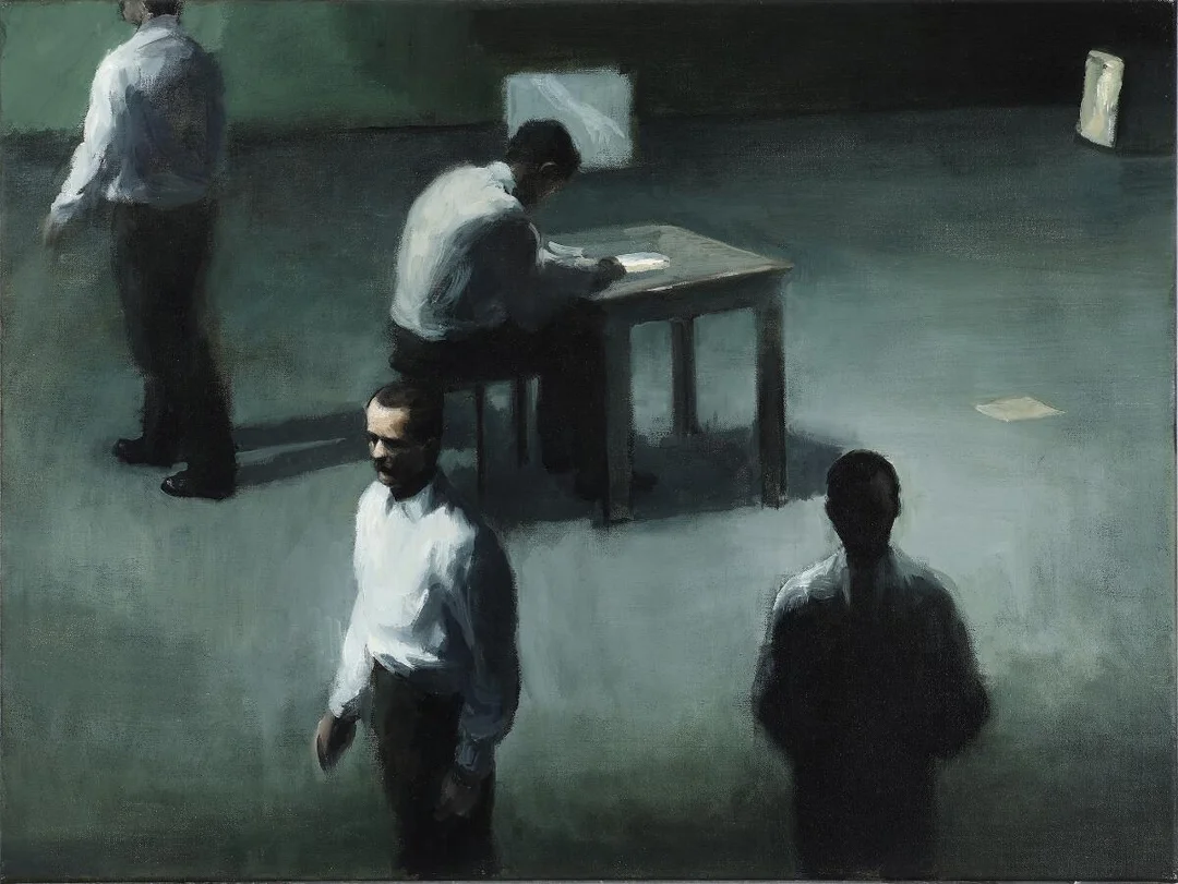 “Test”, 2008. Signed on the reverse. Oil on canvas. 60×80 cm. Unframed. — Modern Paintings/Contemporary — Bruun Rasmussen