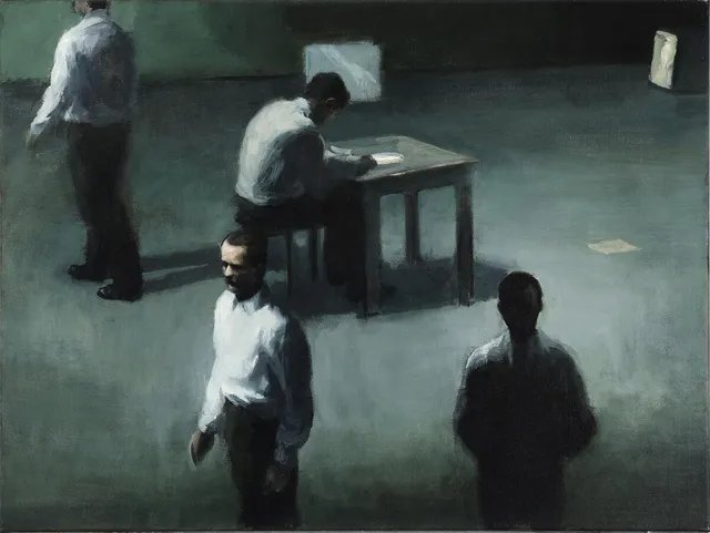 “Test”, 2008. Signed on the reverse. Oil on canvas. 60×80 cm. Unframed.