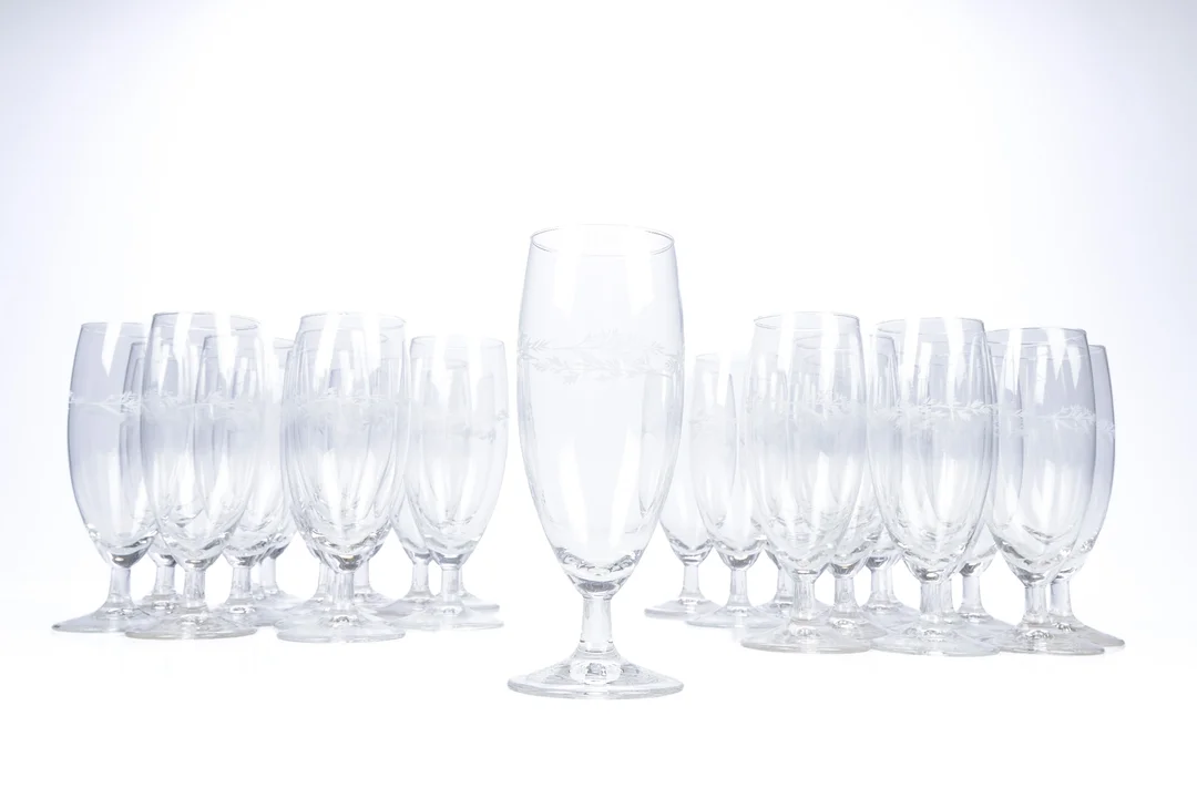 Mads Stage. 'Hunting set' beer glass. (29) — Glass, porcelain and ceramics/Glasses — Lauritz
