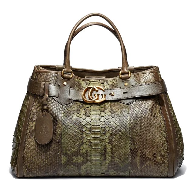 Gucci — Python Large GG Running Tote Bag