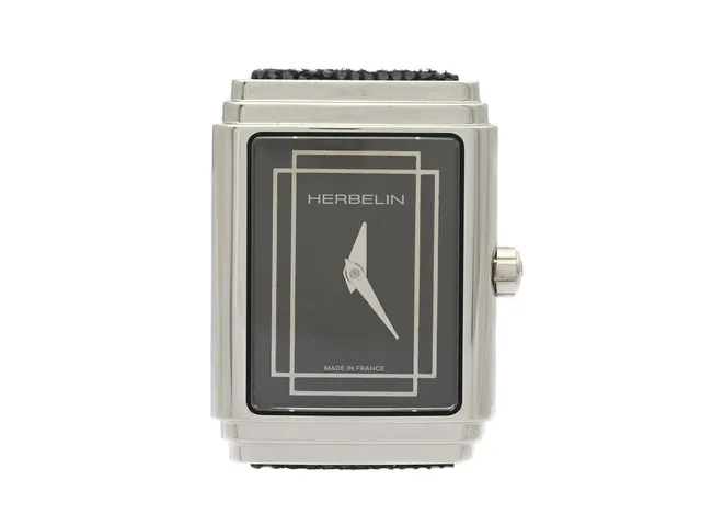 MICHEL HERBELIN, Art Dèco 1925, Ref nr. 17577AP04N, damur, 22 x 29,5 mm, stål, quartz, safirglas, läderband, originalspänne, ca 2020, box, ytterkartong.