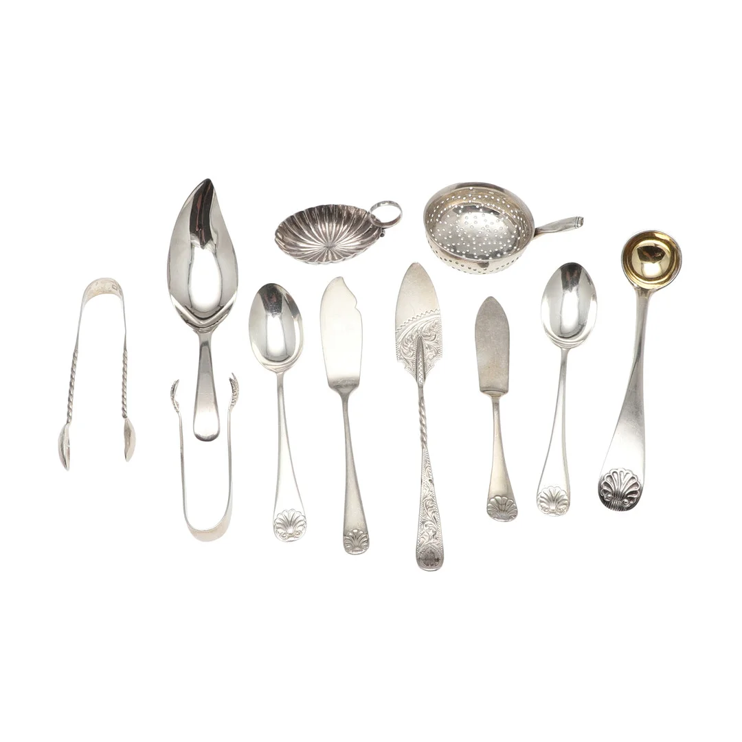 MIXED SILVER FLATWARE. — Silver — Lawrences Auctioneers