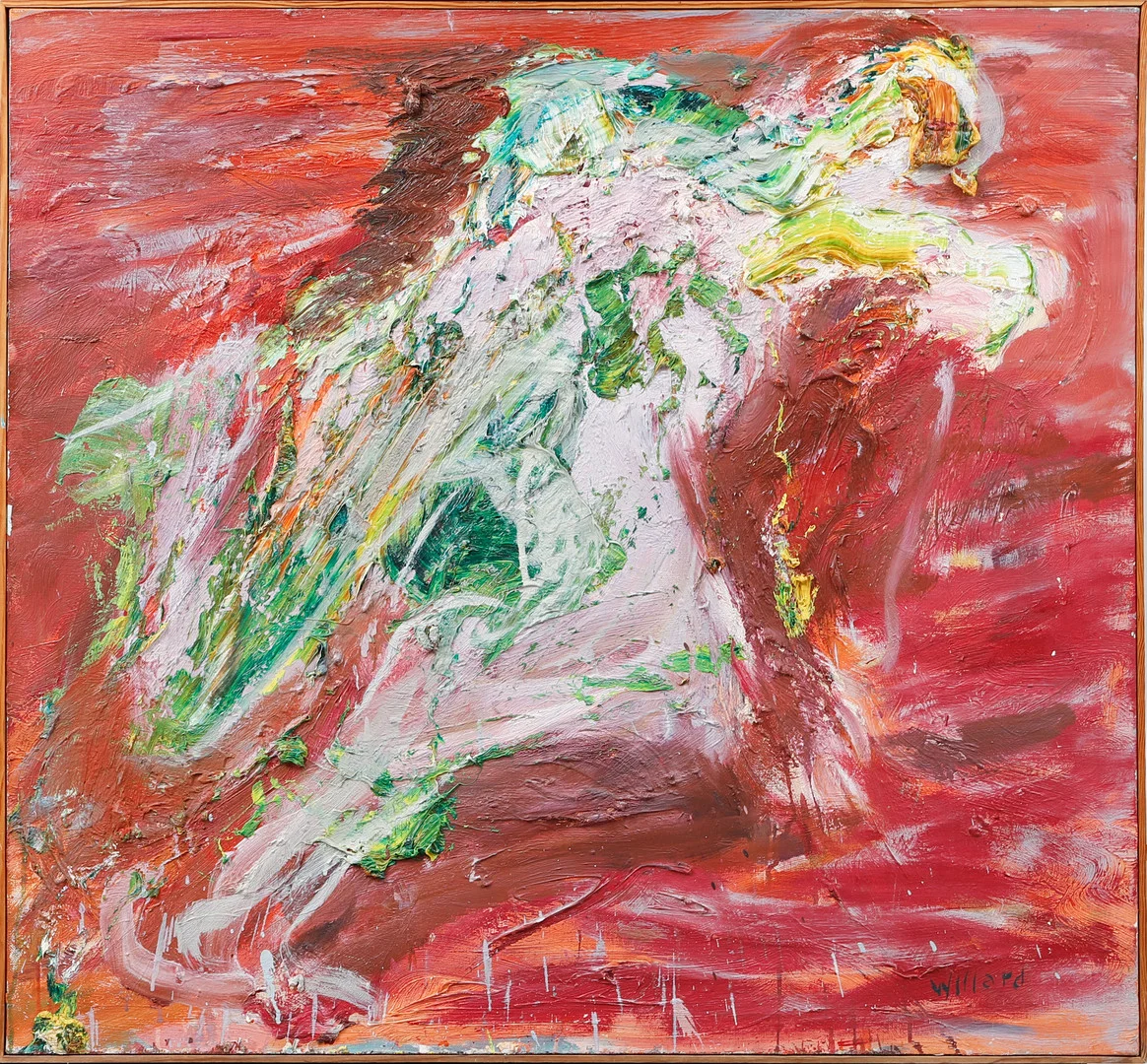 WILLARD LINDH. Komposition, olja på duk, signerad. — Paintings — Göteborgs Auktionsverk