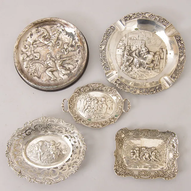FAT, 5 stycken, silver, GAB.