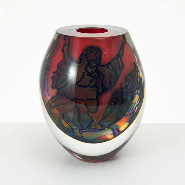 BERIT JOHANSSON (1945-2021). Vas, graal, Orrefors Limited, 2004 9022-74, signerad Berit Johansson.