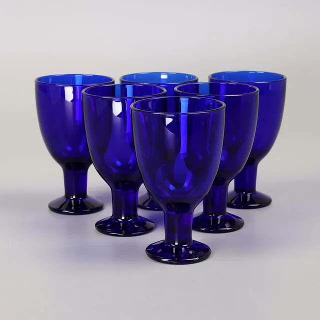 KERTTU NURMINEN. Vinglas, 6 st, "Verna, Iittala, Finland.
