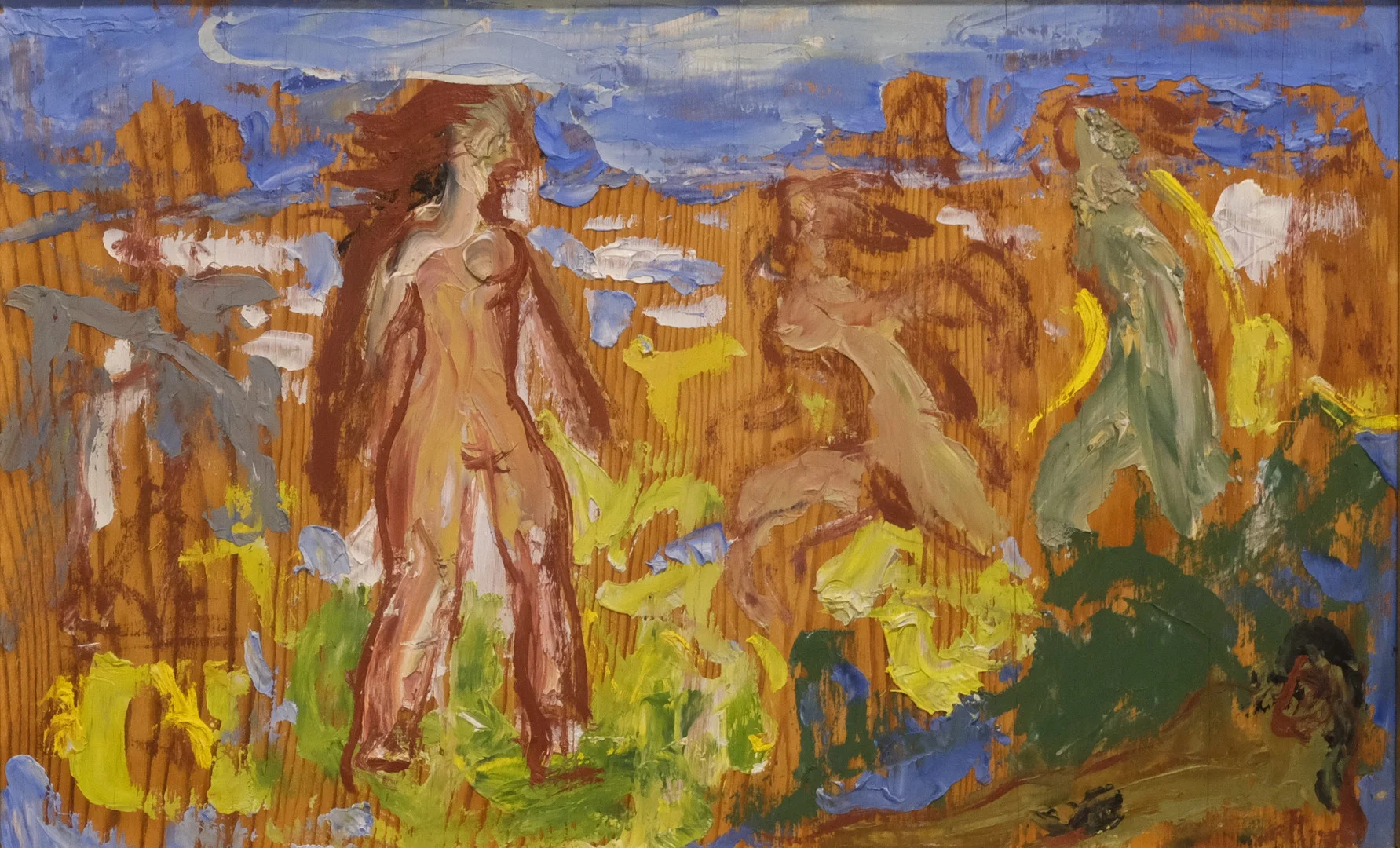 PÄR SIEGÅRD. "NAUSIKAA", OLJA PÅ TRÄSKIVA. — Paintings — Björnssons Auktionskammare