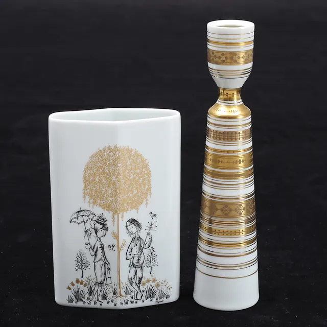 BJÖRN WIINBLAD. Vaser, 2 st, "Studio-Linie", Rosenthal.