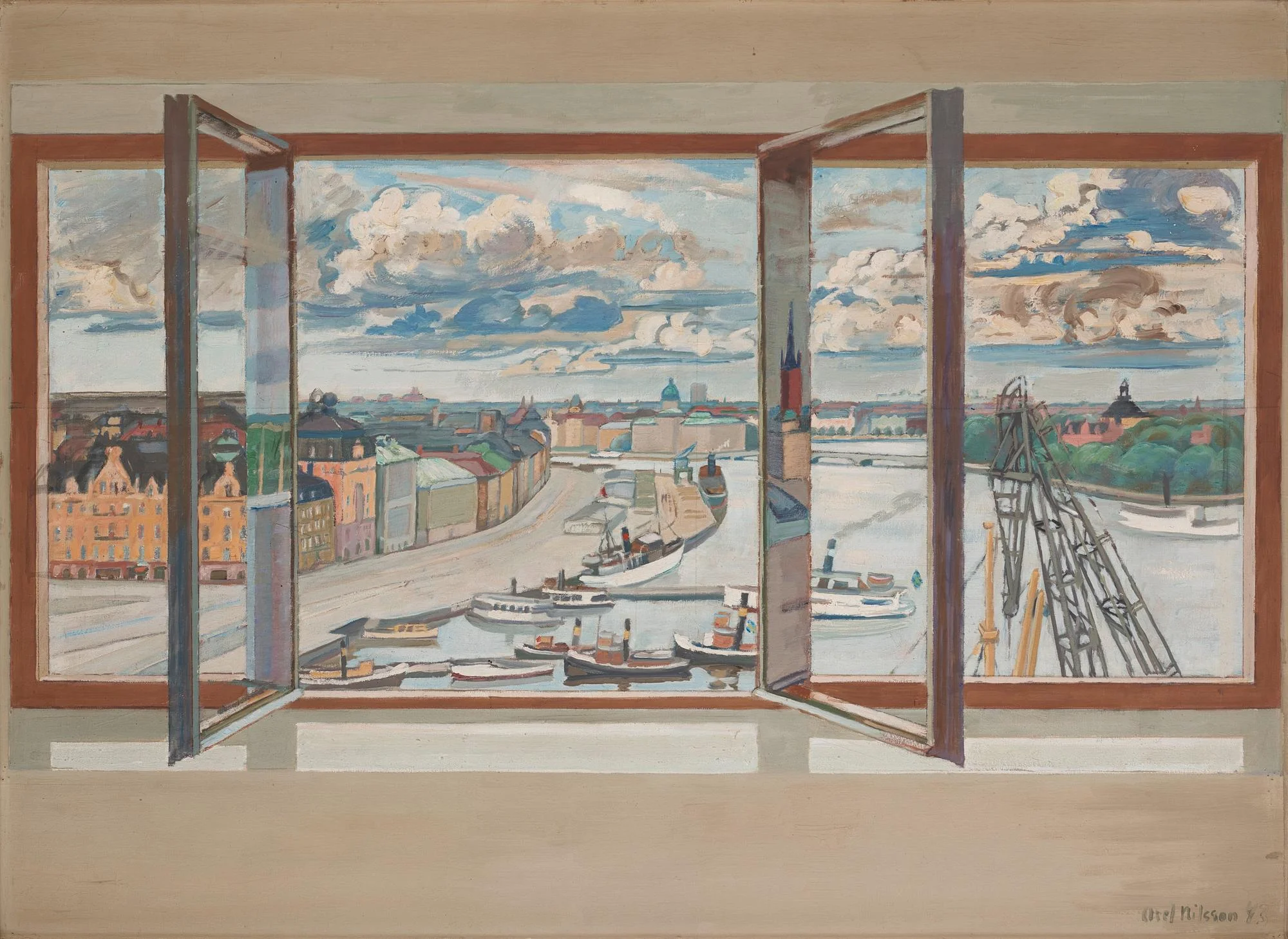 Axel Nilsson, Utsikt över Stockholm. — Bukowskis