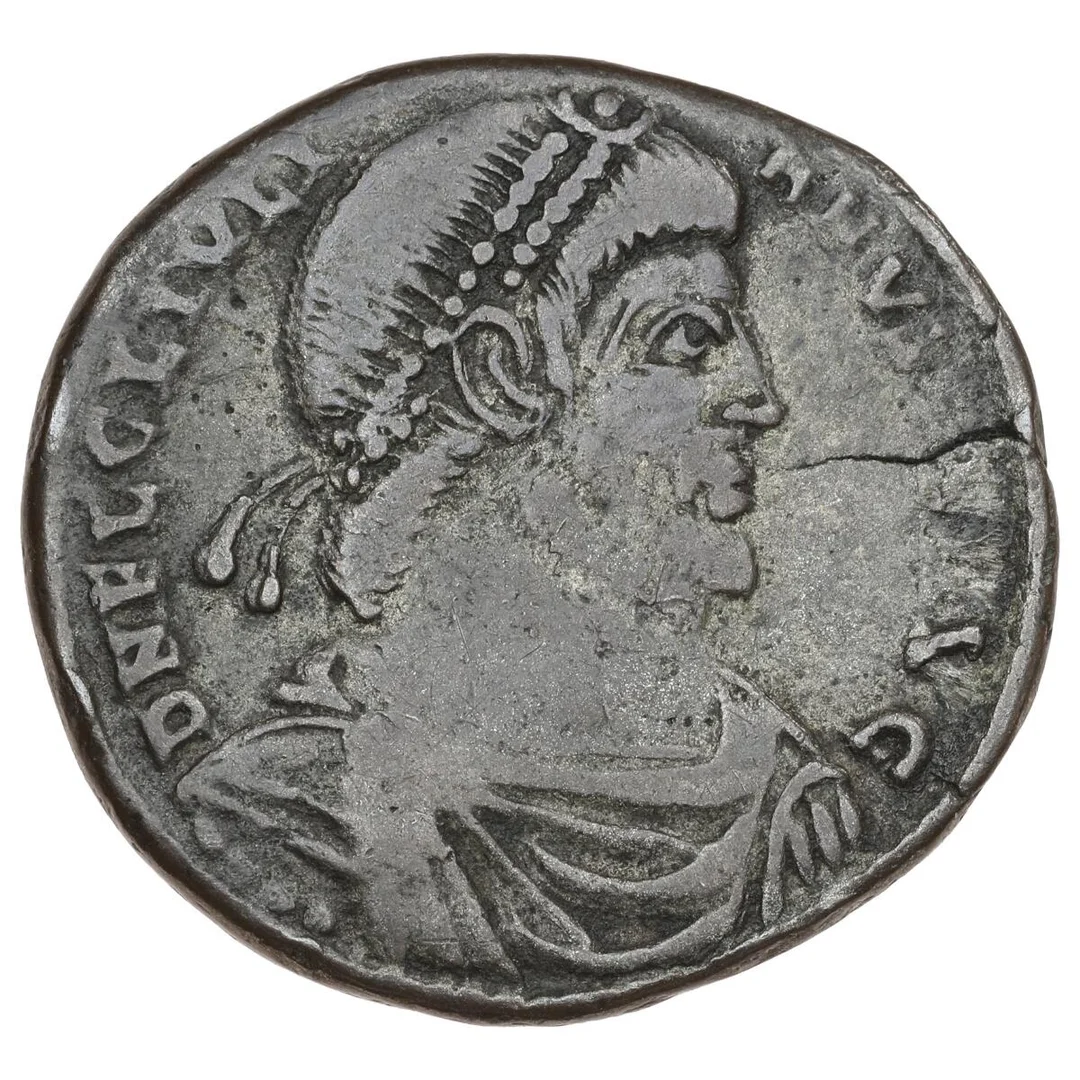 Roman Empire, Julian II. Apostata, 360–363 AD., Follis 361–363 AD,, Arelate; RIC 322, 8.70 g — Coins, Medals & Banknotes/Ancient coins/Roman Empire — Bruun Rasmussen