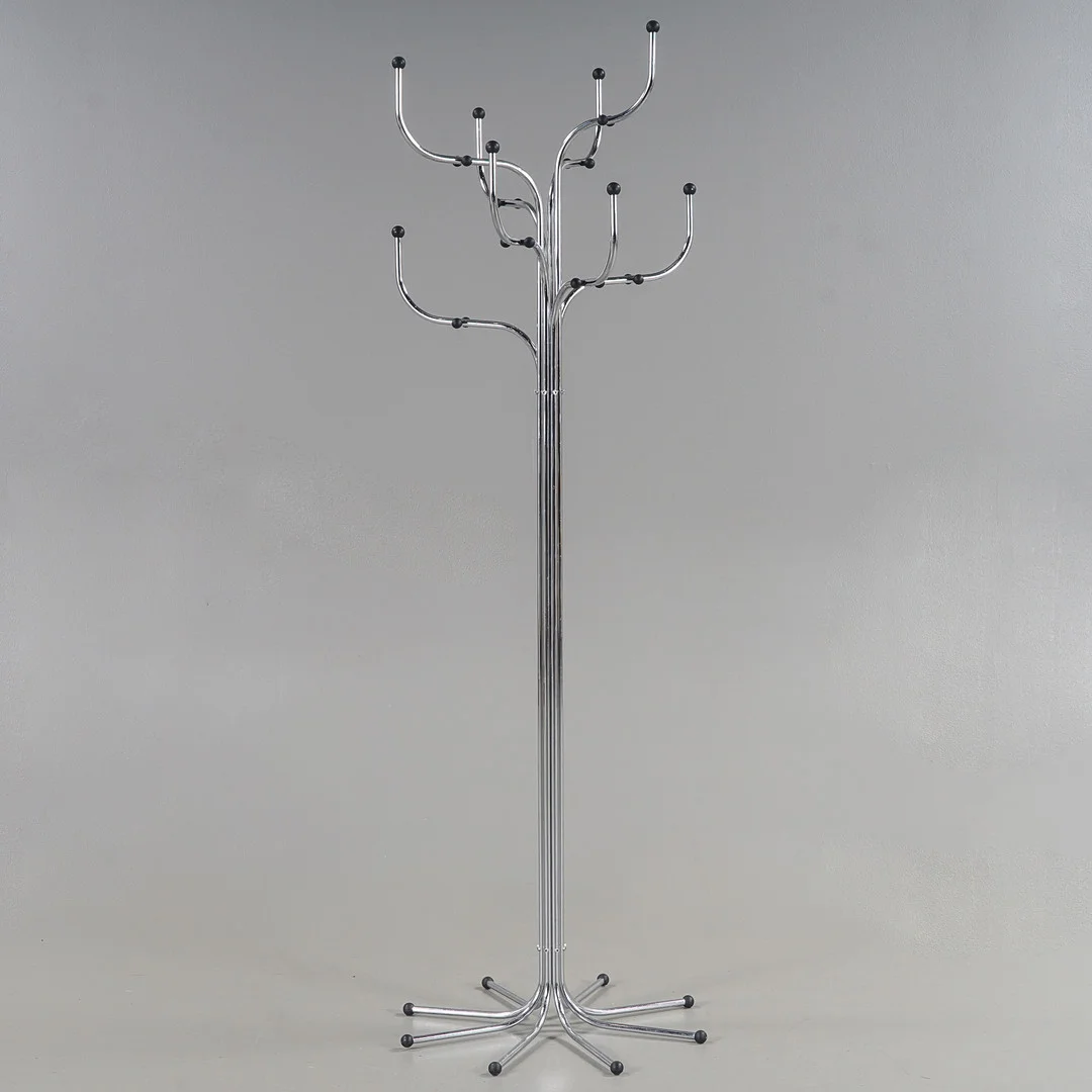 SIDSE WERNER. Tamburmajor "Coat Tree" kromat stål, Fritz Hansen, Danmark, 1900/2000-tal. — Other — Karlstad Hammarö Auktionsverk