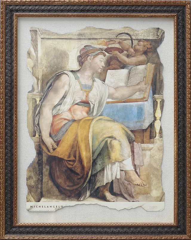 INRAMAT TRYCK, efter Michelangelo.
