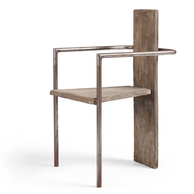 Jonas Bohlin, "Concrete", karmstol, ed. 36/100, Källemo, Värnamo 1981.