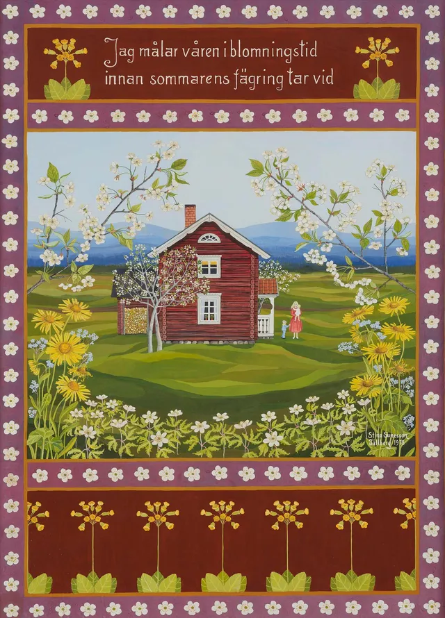 Stina Sunesson, "Jag målar våren".