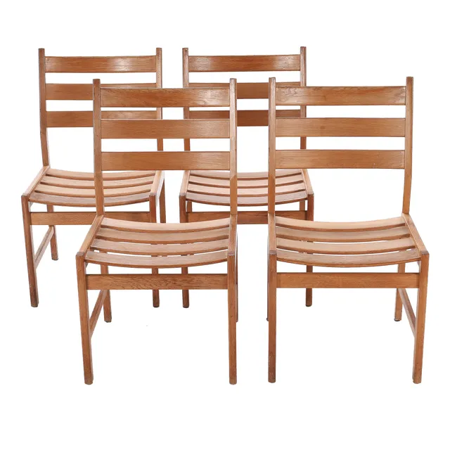 Kurt Østervig. Four chairs - oak (4)