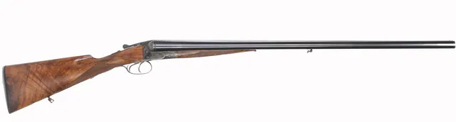 350. HAGELGEVÄR, tyskt, Enkelskott, fabrikat Sauer & Sohn, kaliber 12/65, tillv.nr 192876.