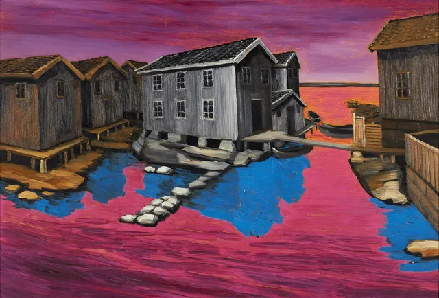 GUNNAR LÖBERG. Sjöbodar.
